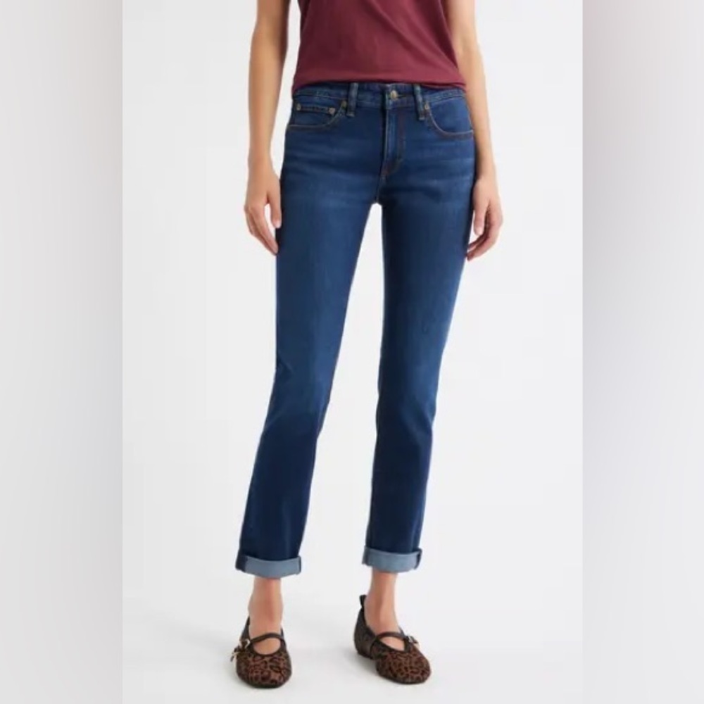 Rag & Bone Dre Low Rise Slim Boyfriend
Jeans
Size 24